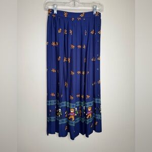 Eagles Eye Vintage Teddy Bear Panda Print Maxi Skirt Size 4